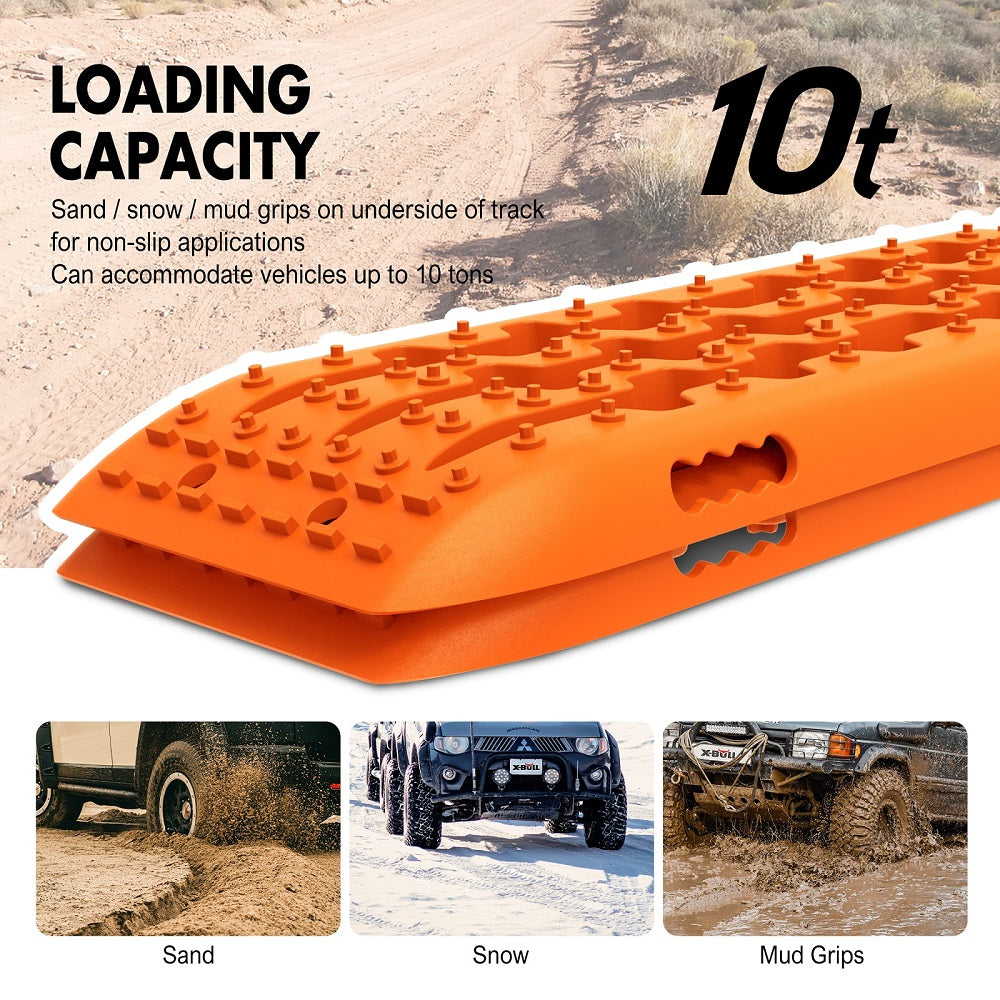 Heavy Duty UV-Resistant Offroad Recovery Tracks Set, X-BULL