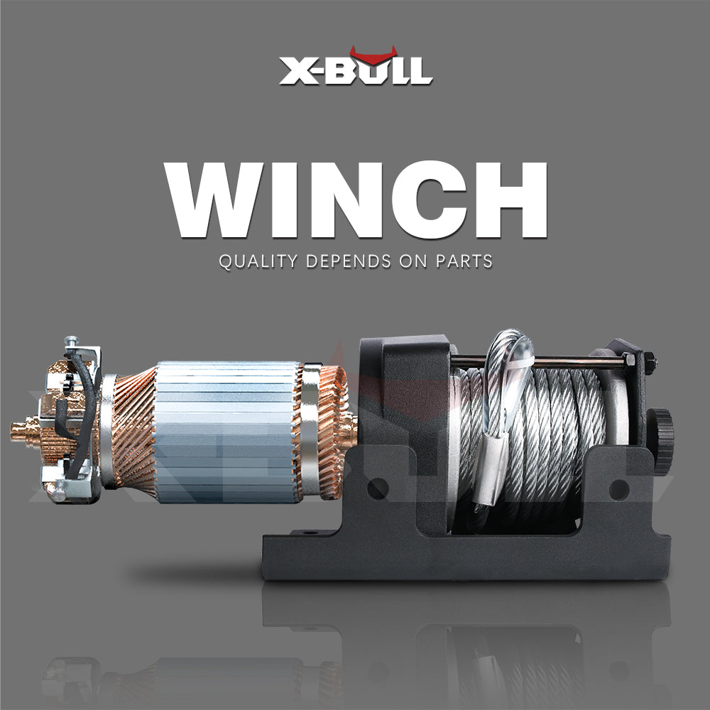 High-Power 3000lbs Electric Winch 12V with Wireless Remote - X-BULL (20 Units)