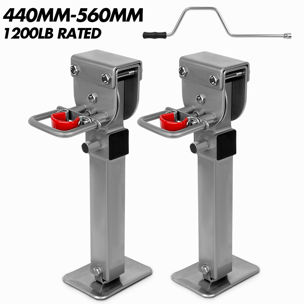 Heavy-Duty Steel Drop Down Corner Legs 440MM-560MM 2PCS