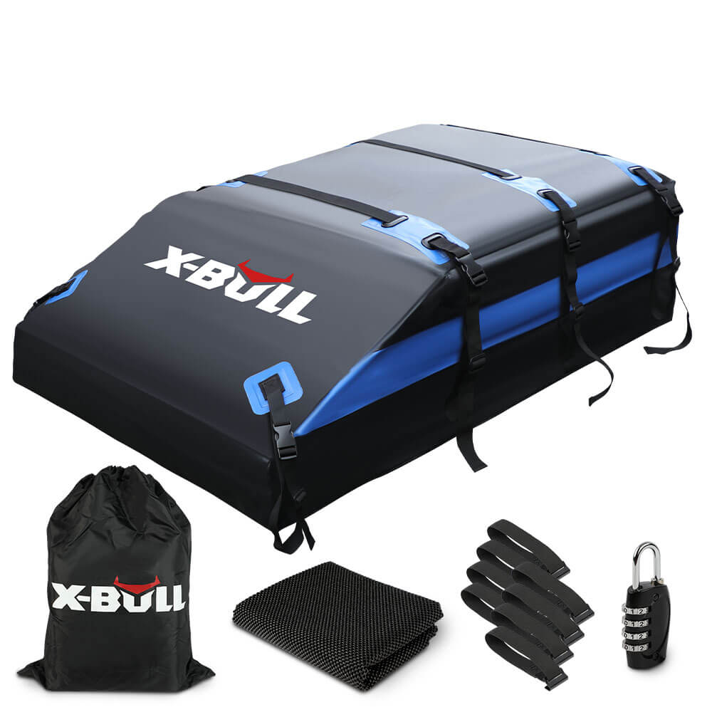 425L Waterproof Rooftop Cargo Bag with Dual Seams - X-BULL