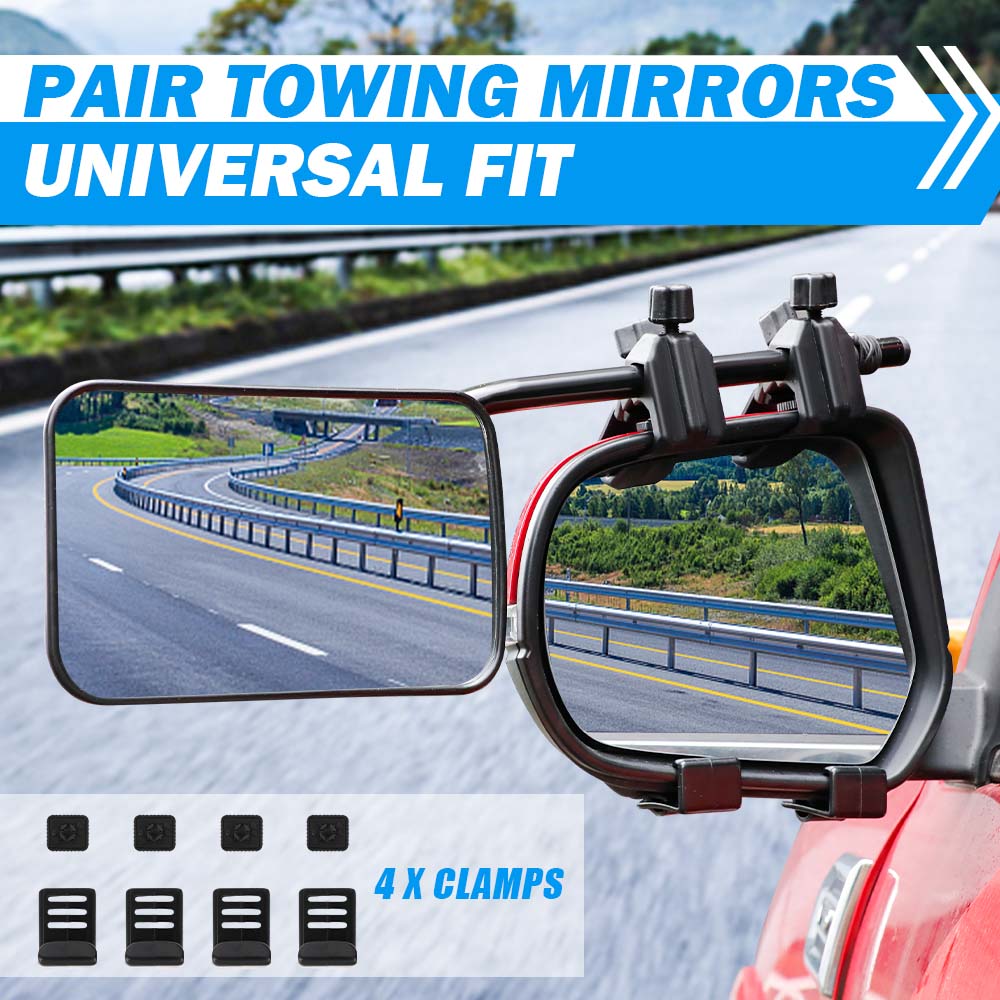 Universal Fit 360° Adjustable Towing Mirrors Set by X-BULL