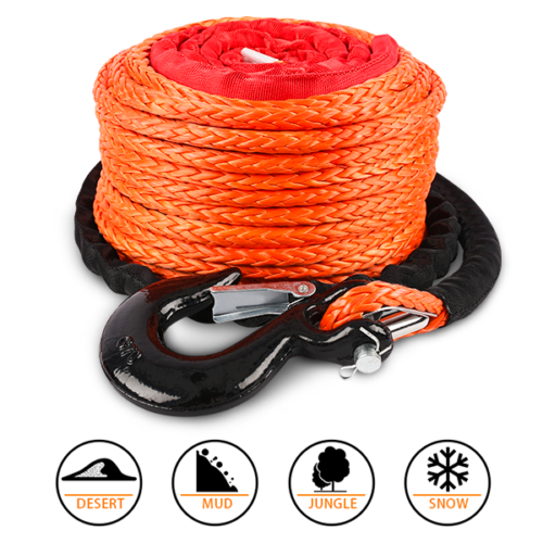 High-Strength Synthetic Winch Rope 9.5MM X 30M Hook