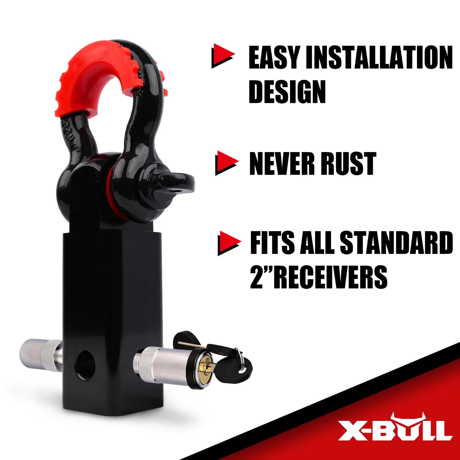 X-BULL Winch Recovery Kit Snatch Strap Off Road 4WD with Recovery Tracks Boards Gen 2.0