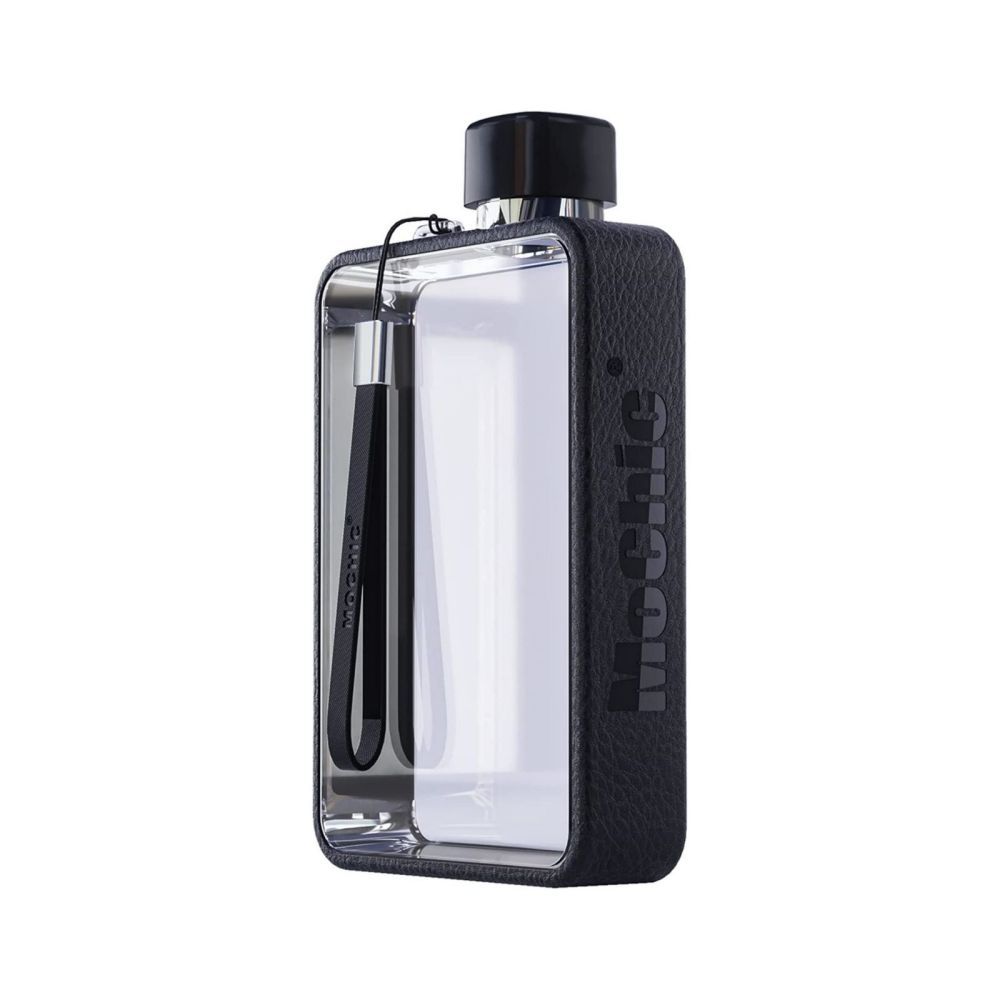 A5 Flat Water Bottle for Warm Drink Black