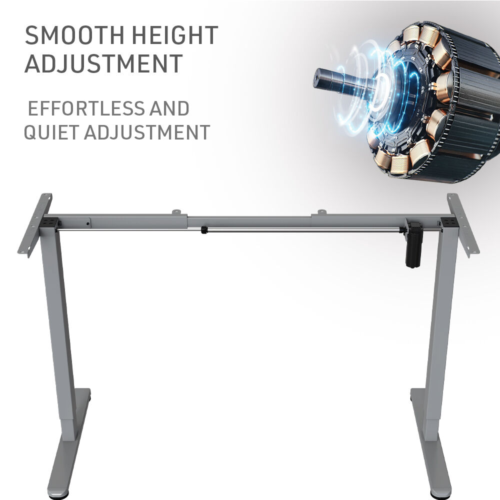 FORTIA Sit To Stand Up Standing Desk, 160x75cm, 72-118cm Electric Height Adjustable, Ergonomically Curved Edge, 50kg Rated, White Oak Style/Silver Frame