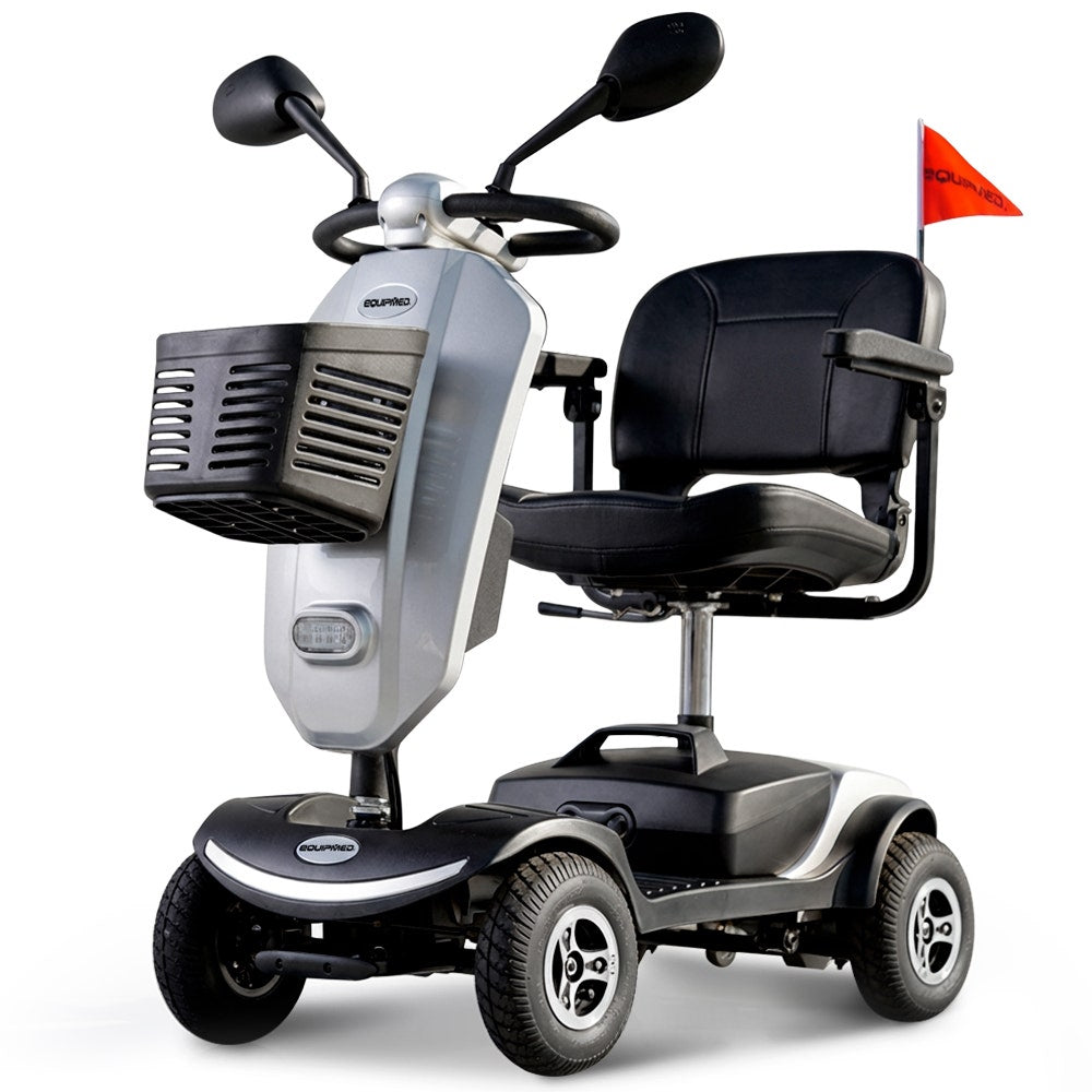 Pathline Electric Mobility Scooter for Elderly with Swivel Seat and LED Lights