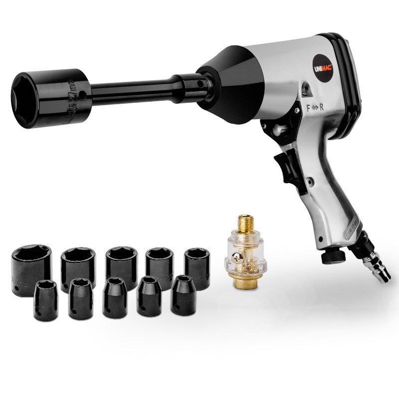 Reinforced 17pc Air Impact Wrench Kit 1/2" 230ft-lbs Unimac