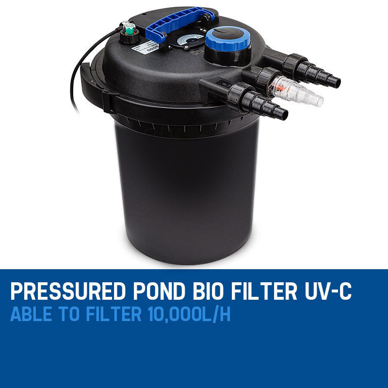 Multi-Stage Aquarium Canister Filter with UV Light, 10000 L/H - Protégé