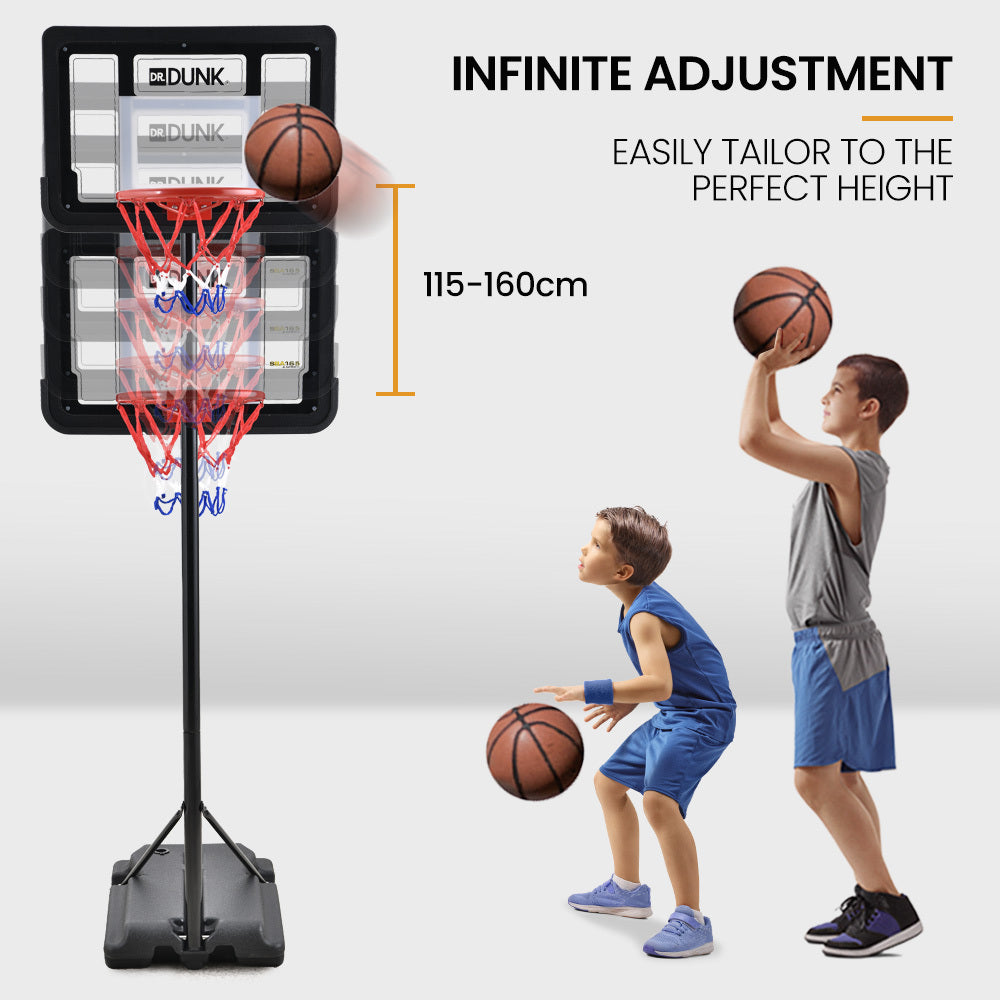 A Series Kids Basketball Hoop Portable Adjustable 1.15m-1.60m
