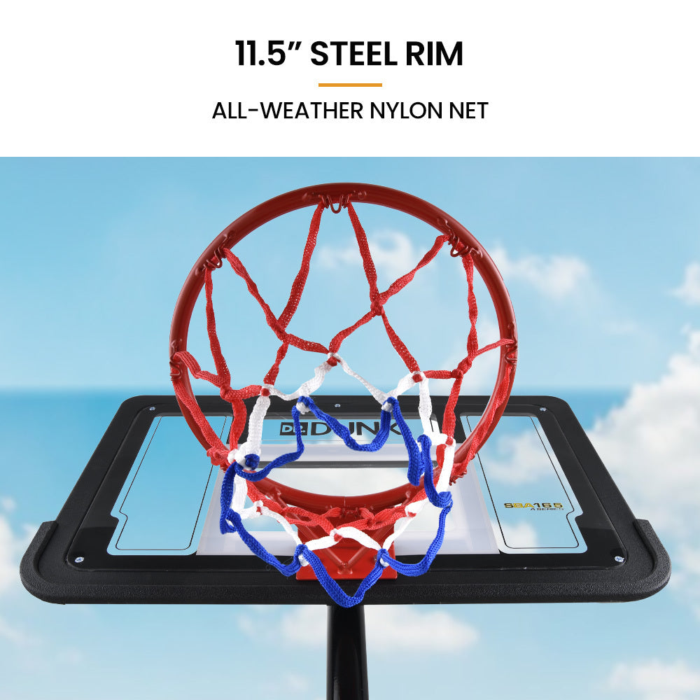 A Series Kids Basketball Hoop Portable Adjustable 1.15m-1.60m