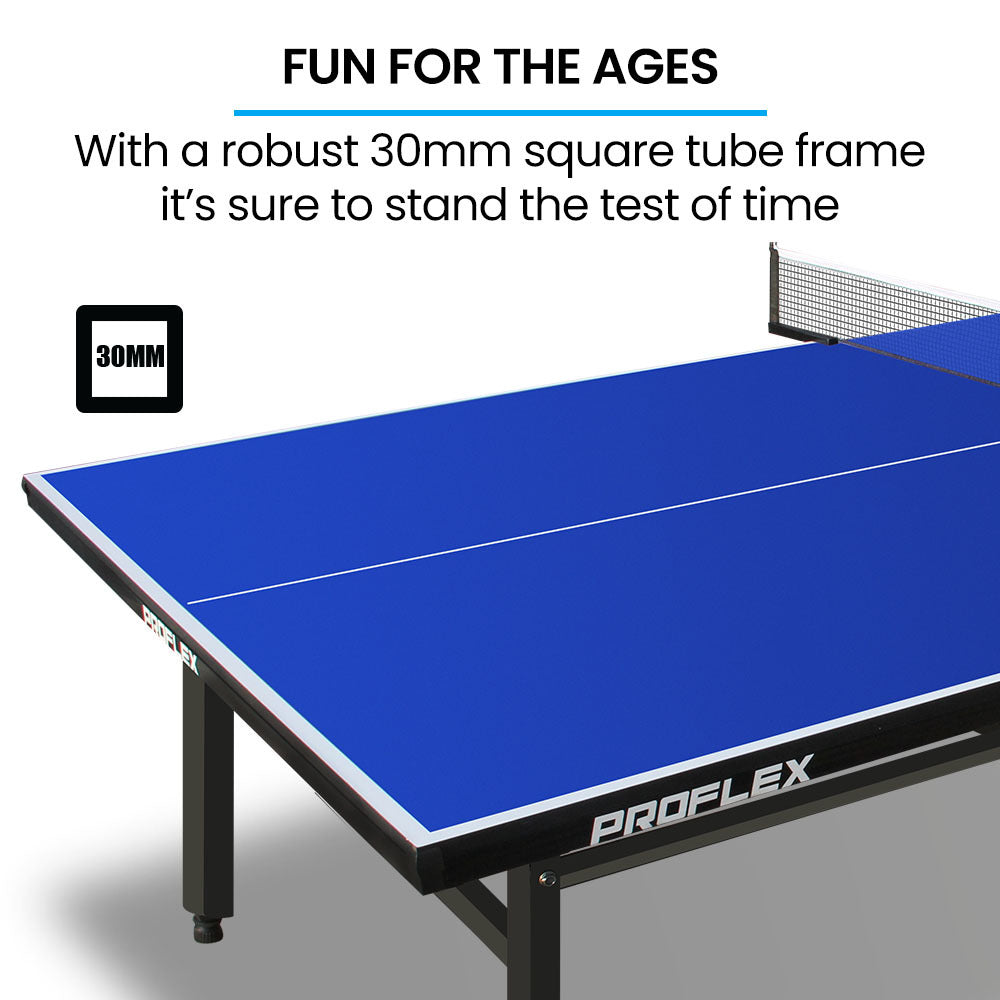 Proflex Indoor Ping Pong Table TrueBounce Blue 4-Player Set