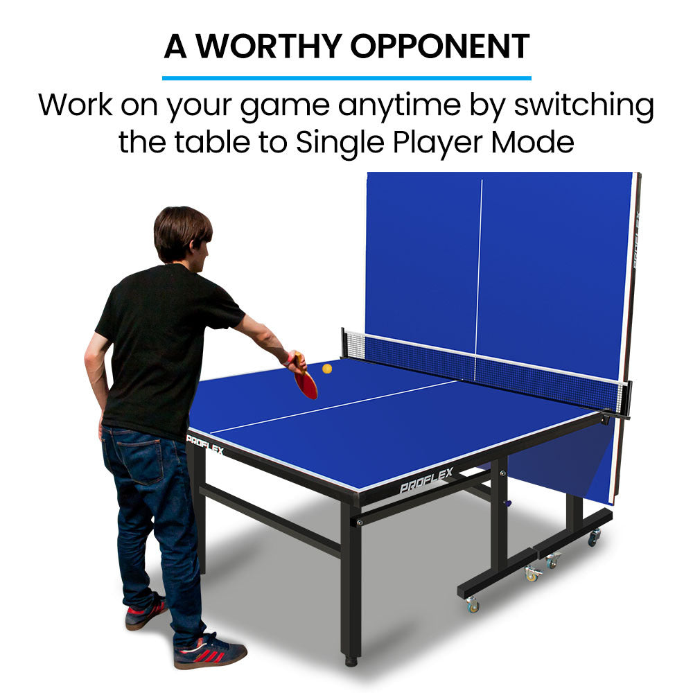 Proflex Indoor Ping Pong Table TrueBounce Blue 4-Player Set