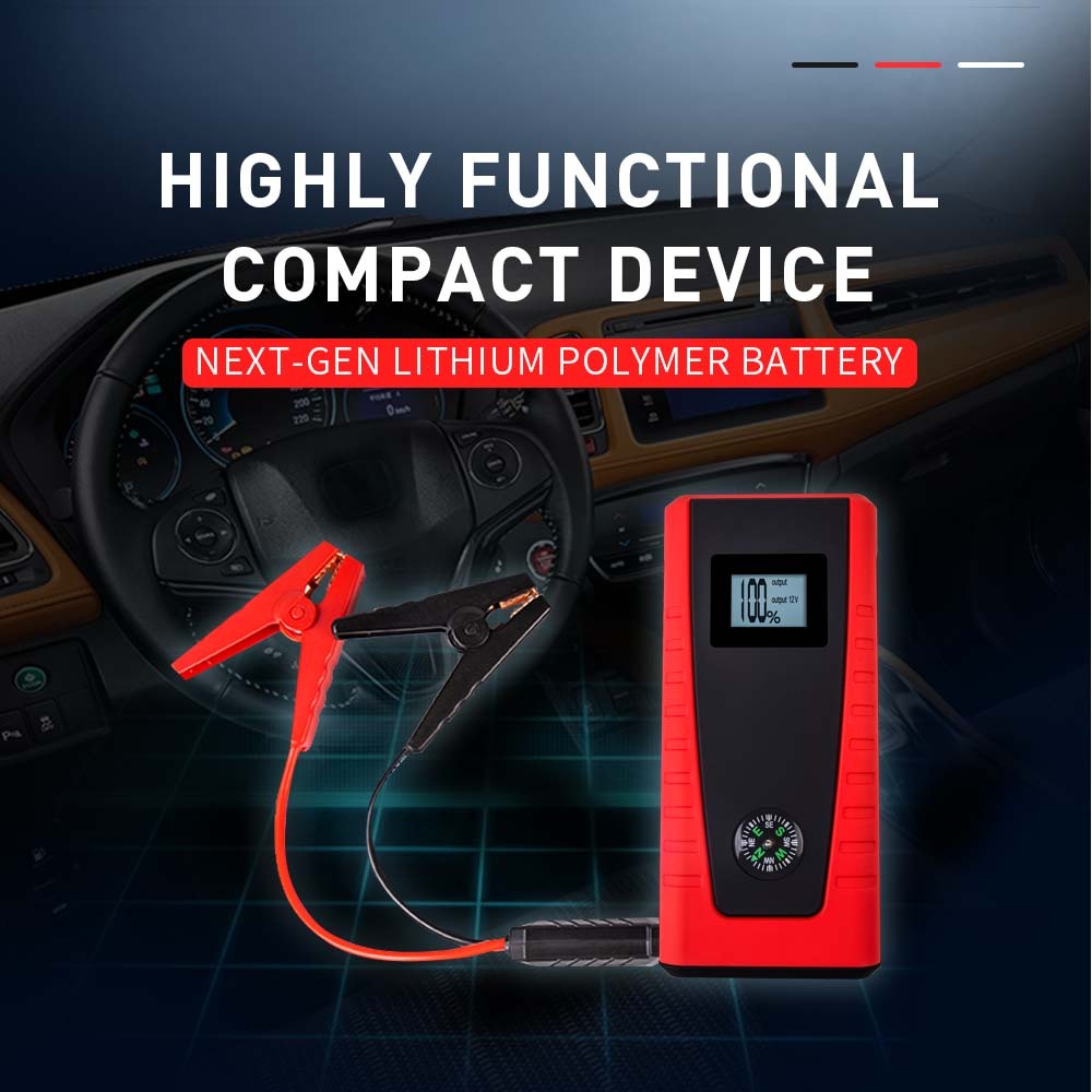 25000mAh Jump Starter, Power Bank, LED Torch - E-Power