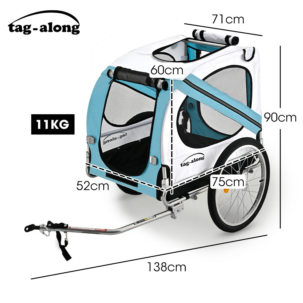 Tag-Along Blue Pet & Cargo Bike Trailer 20" Wheels