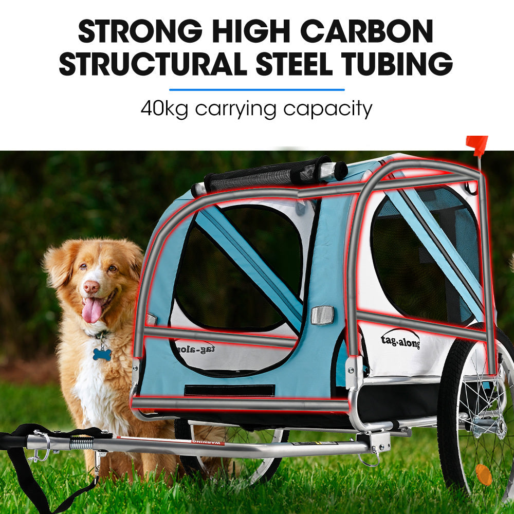 Tag-Along Blue Pet & Cargo Bike Trailer 20" Wheels