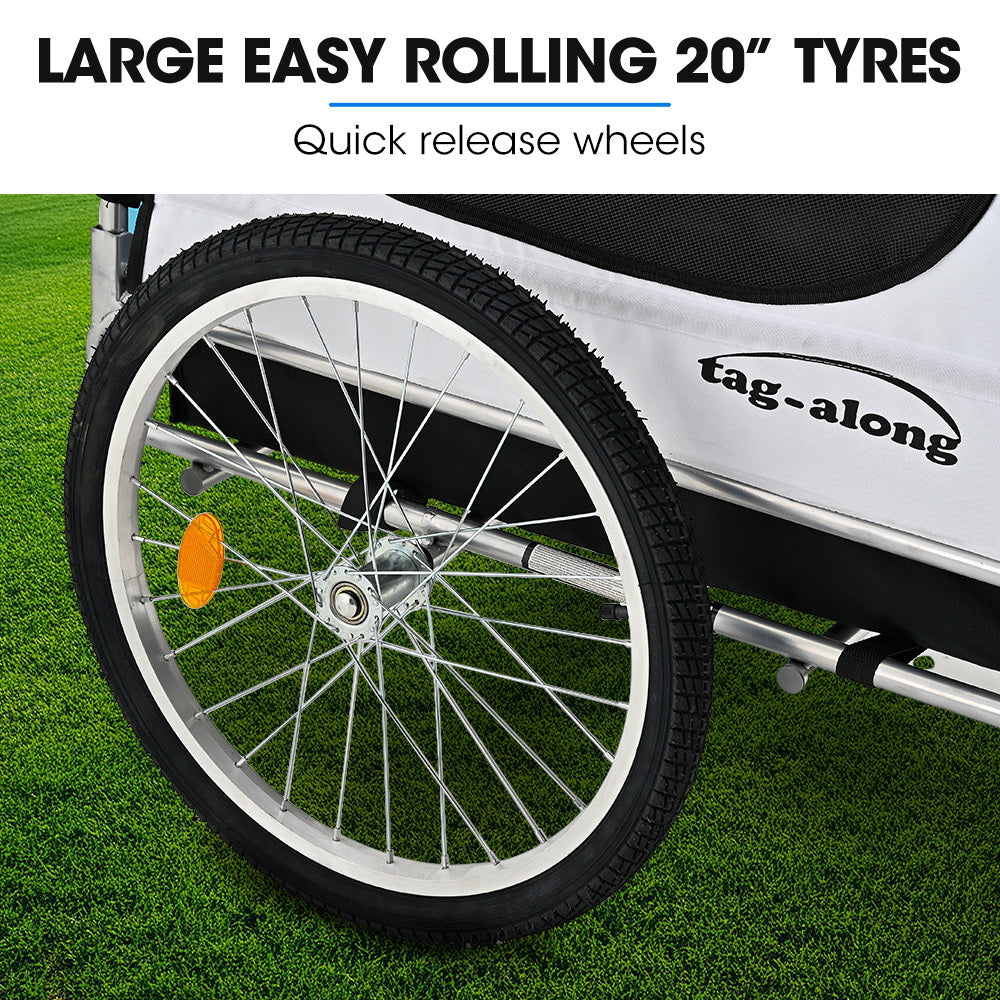 Tag-Along Blue Pet & Cargo Bike Trailer 20" Wheels