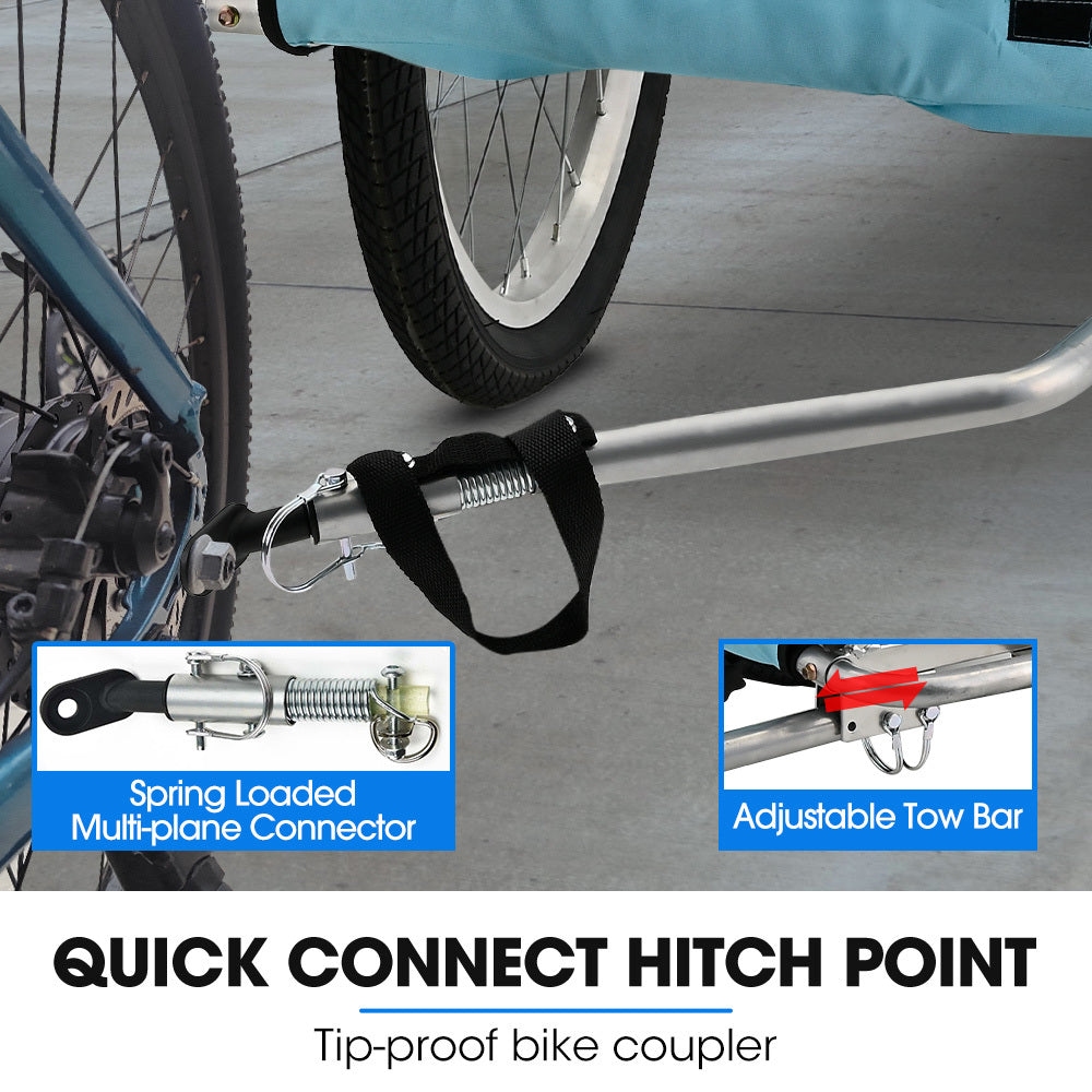 Tag-Along Blue Pet & Cargo Bike Trailer 20" Wheels