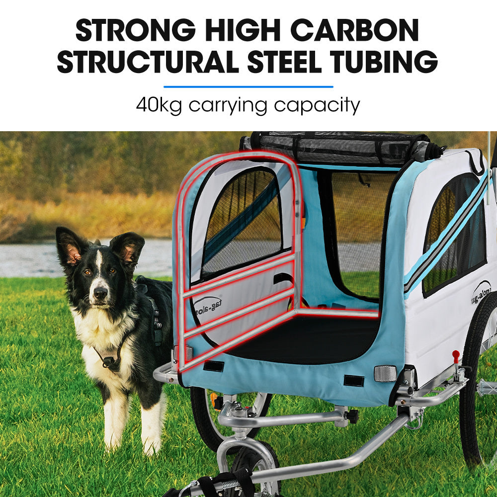 Tagalong Pet Cargo Bike Trailer/Stroller Blue