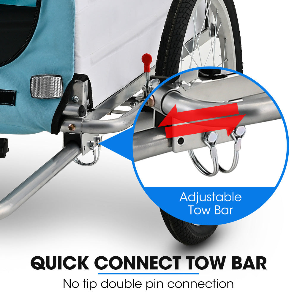Tagalong Pet Cargo Bike Trailer/Stroller Blue