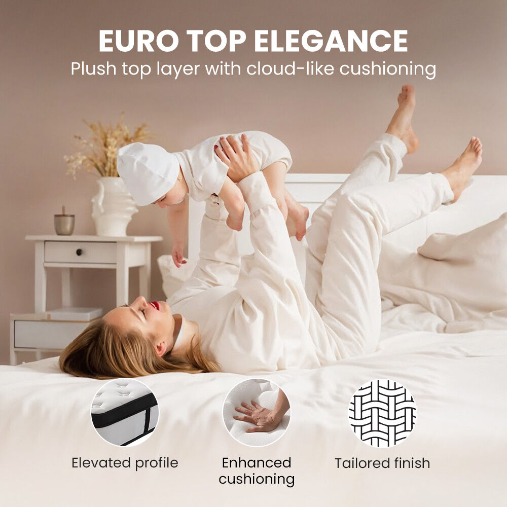 RelaxMax Double Mattress 31cm Medium Euro Top 5-Zone Pocket Spring