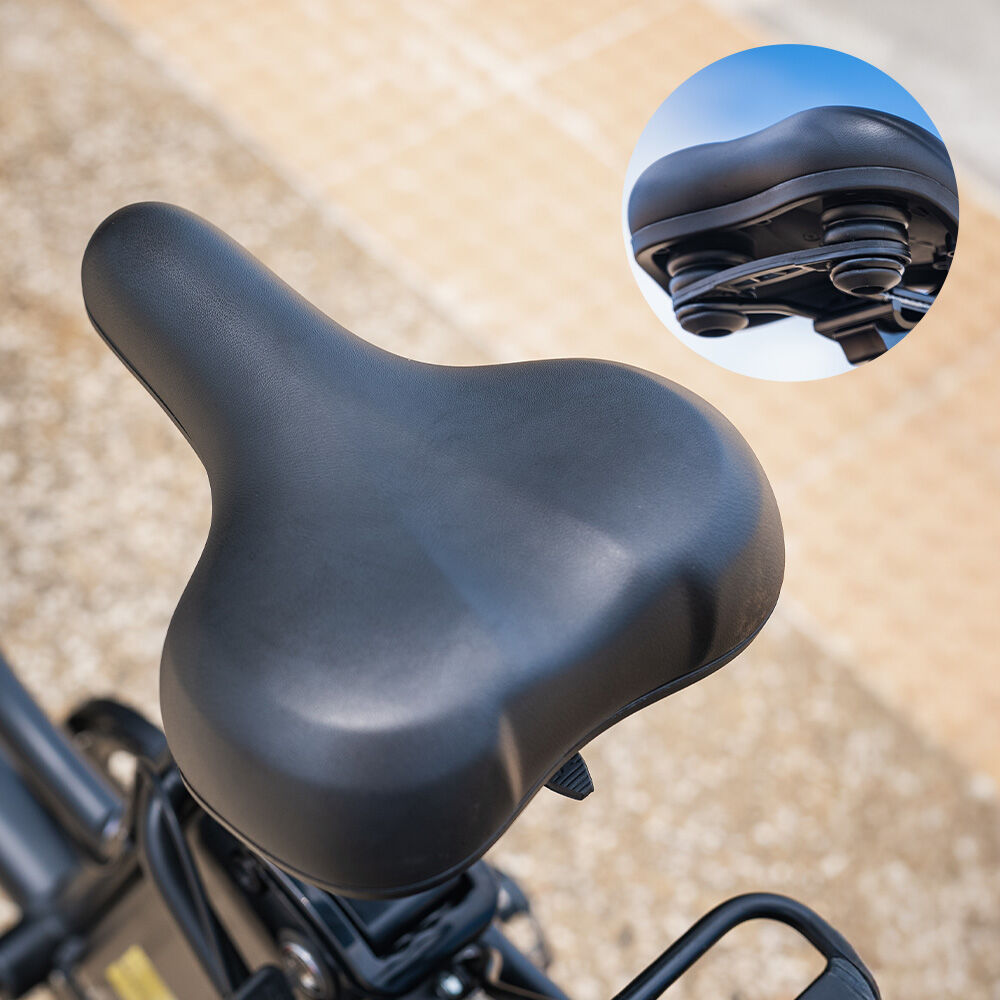Valk Medium Electric Fat Tyre Cruiser Bike Matte Black