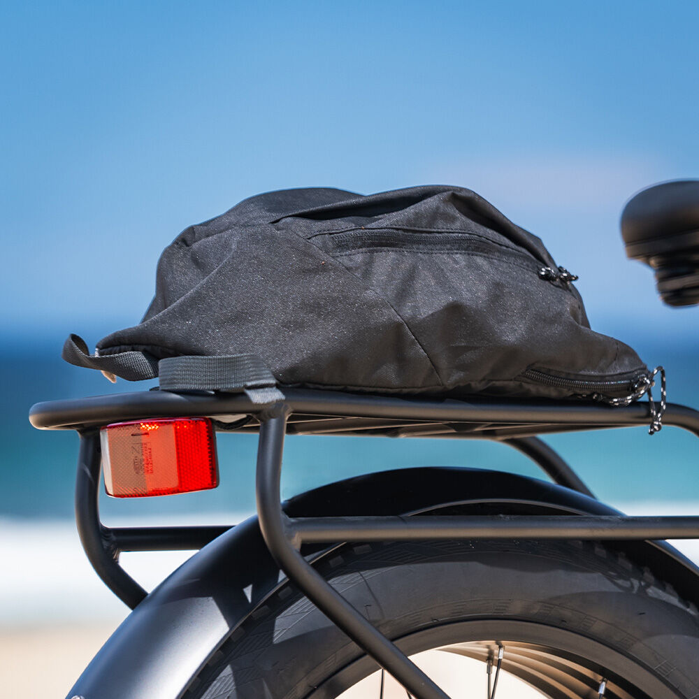 Valk Medium Electric Fat Tyre Cruiser Bike Matte Black