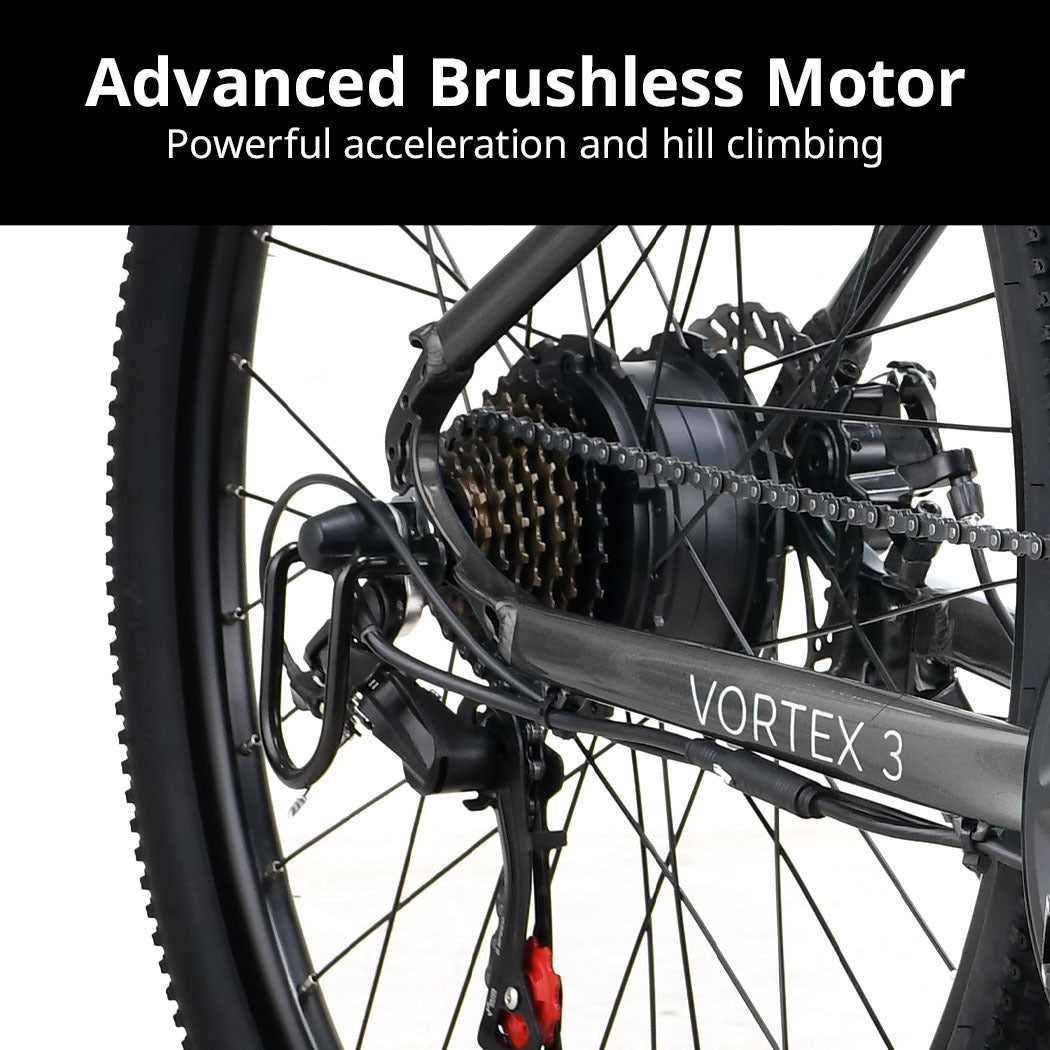 Vortex 3 Medium Electric Mountain Bike Gunmetal Grey