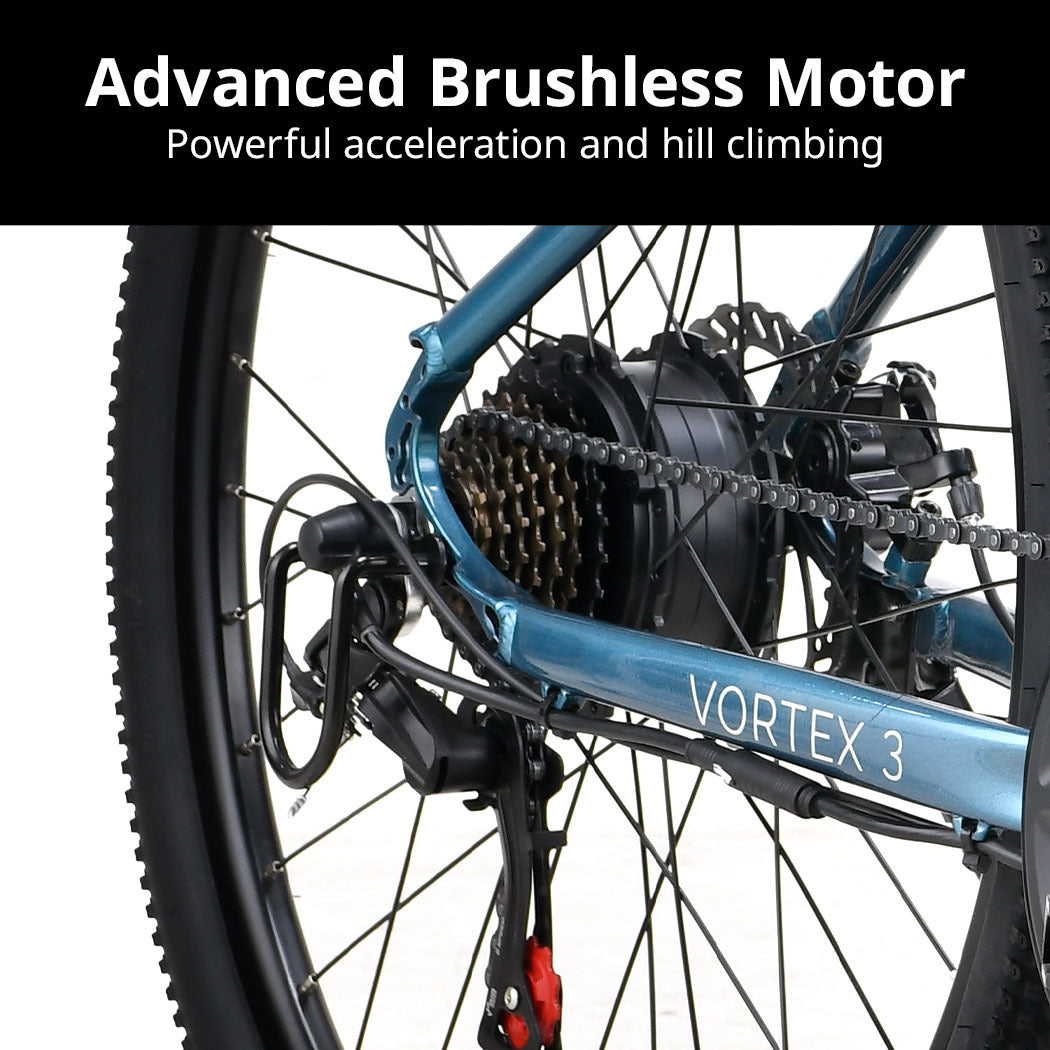 Vortex 3 Medium Electric Mountain Bike Metallic Teal