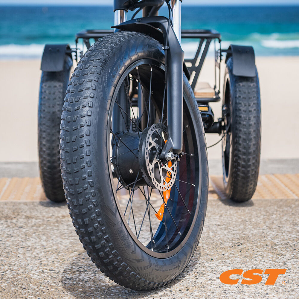 Zeus 500W Electric Fat Tyre Tricycle Black