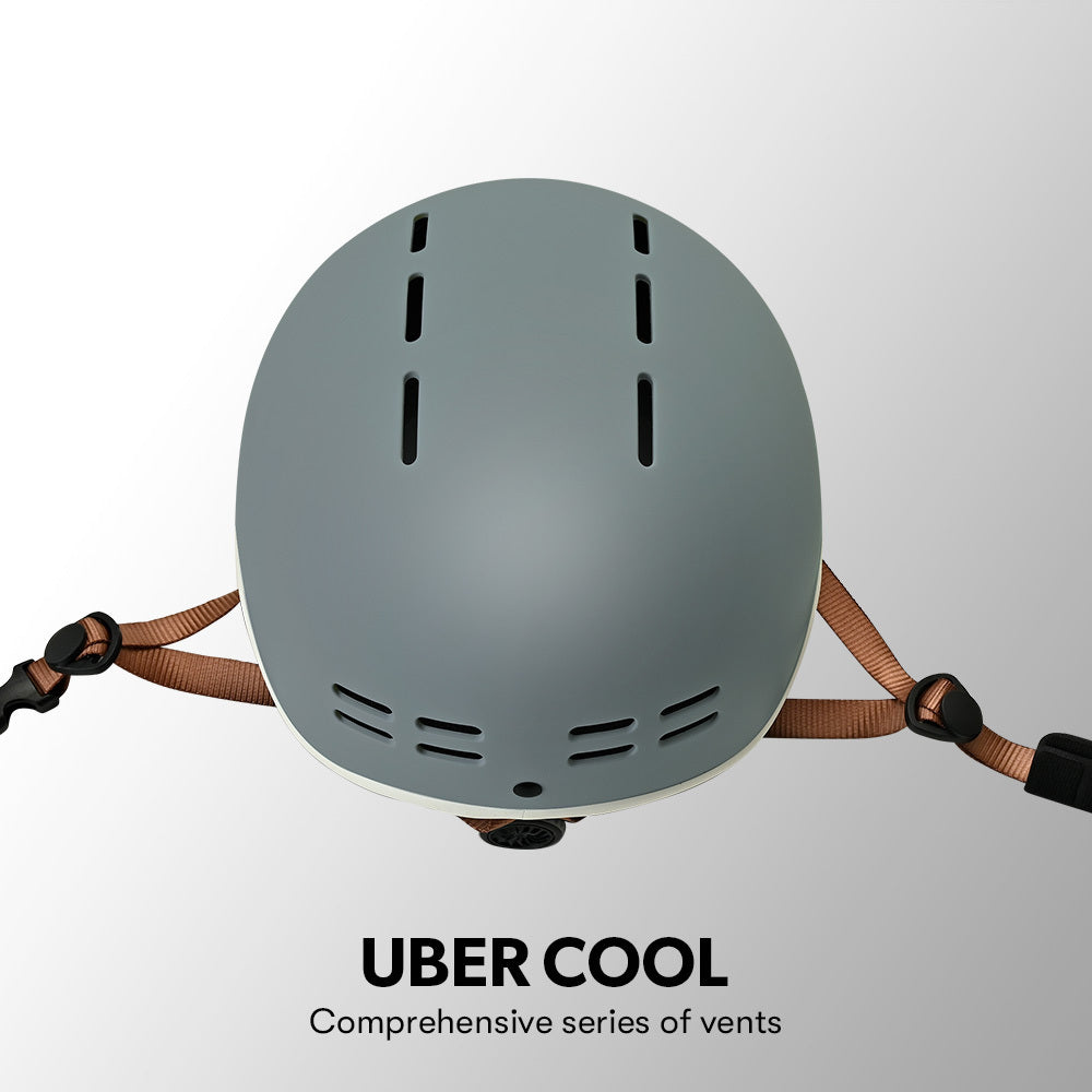 VALK Retro Bike Helmet 56-61cm Universal Fit Graphite Blue
