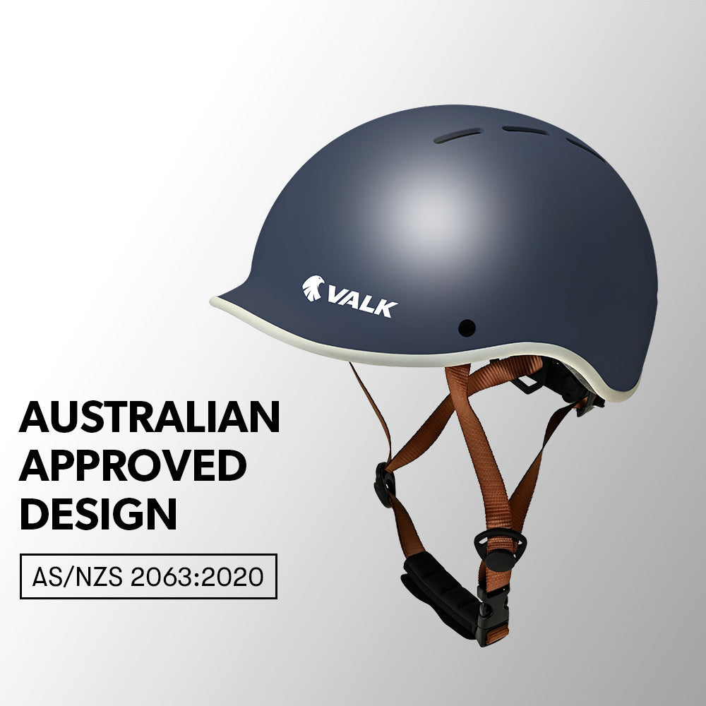 VALK Retro Bike Helmet 56-61cm Shadow Navy Universal Fit