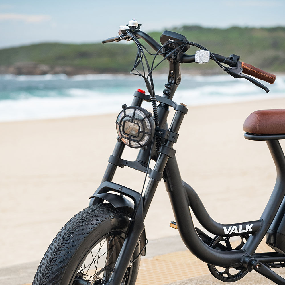 Nomad 350W Electric Fat Tyre Bike Black 20x4" Kenda Tyres Shimano 7-Speed