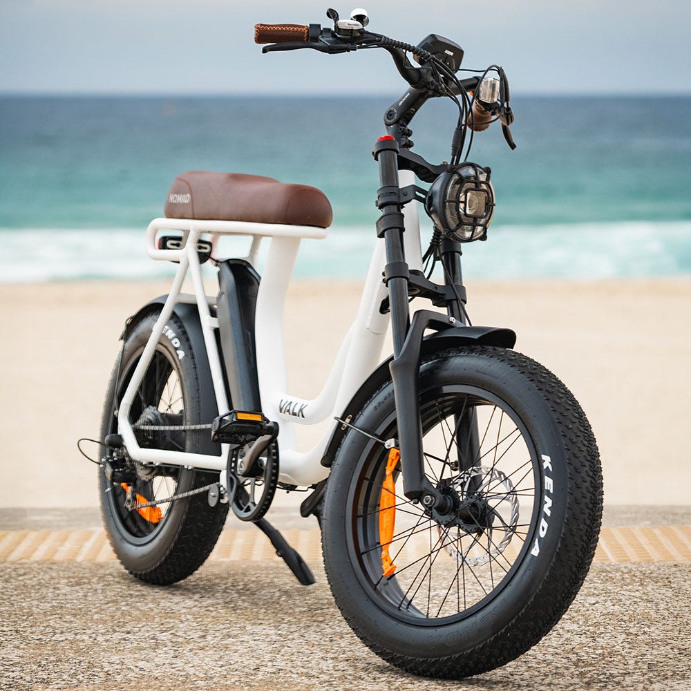 Nomad 20" Fat Tyre Electric Bike 350W White