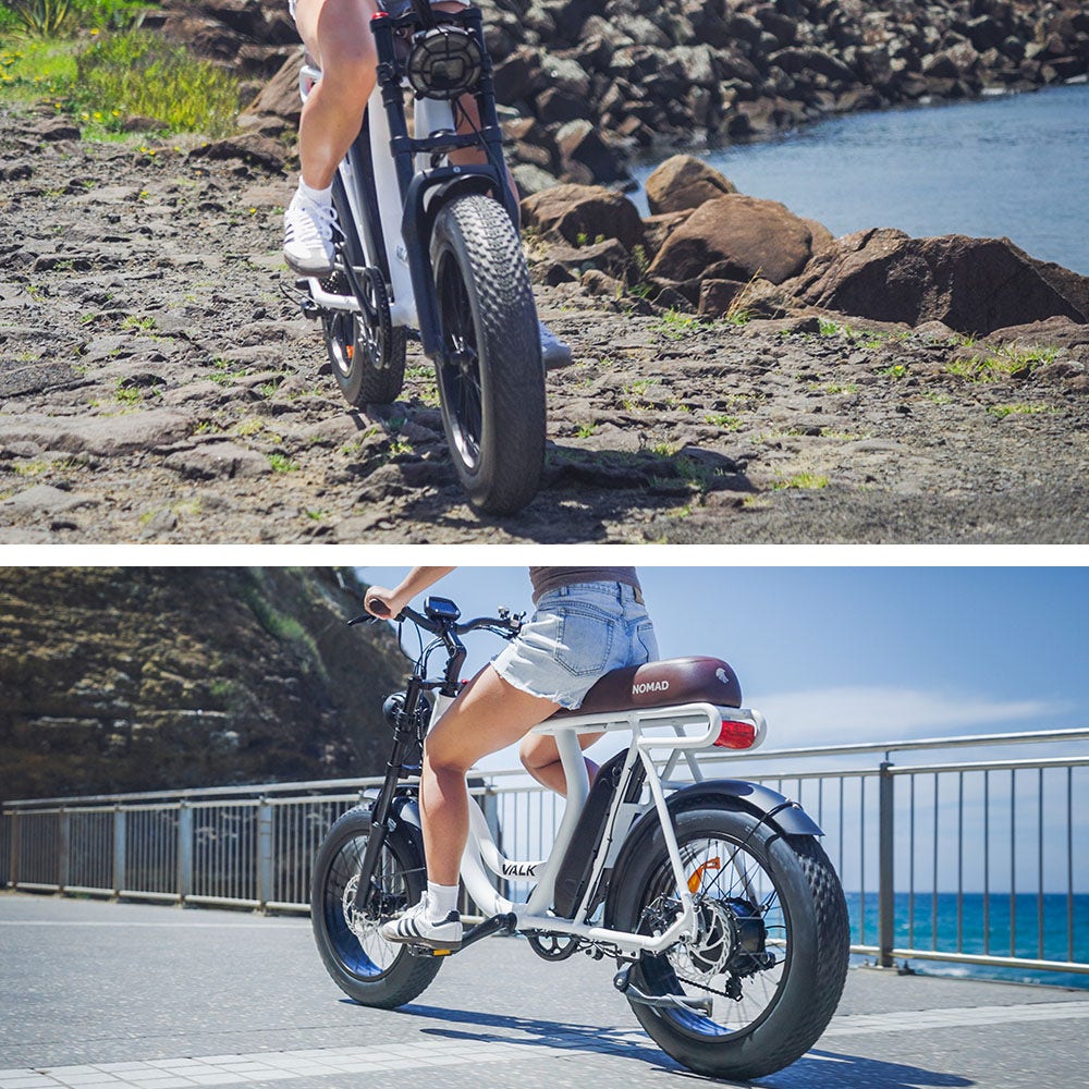 Nomad 20" Fat Tyre Electric Bike 350W White