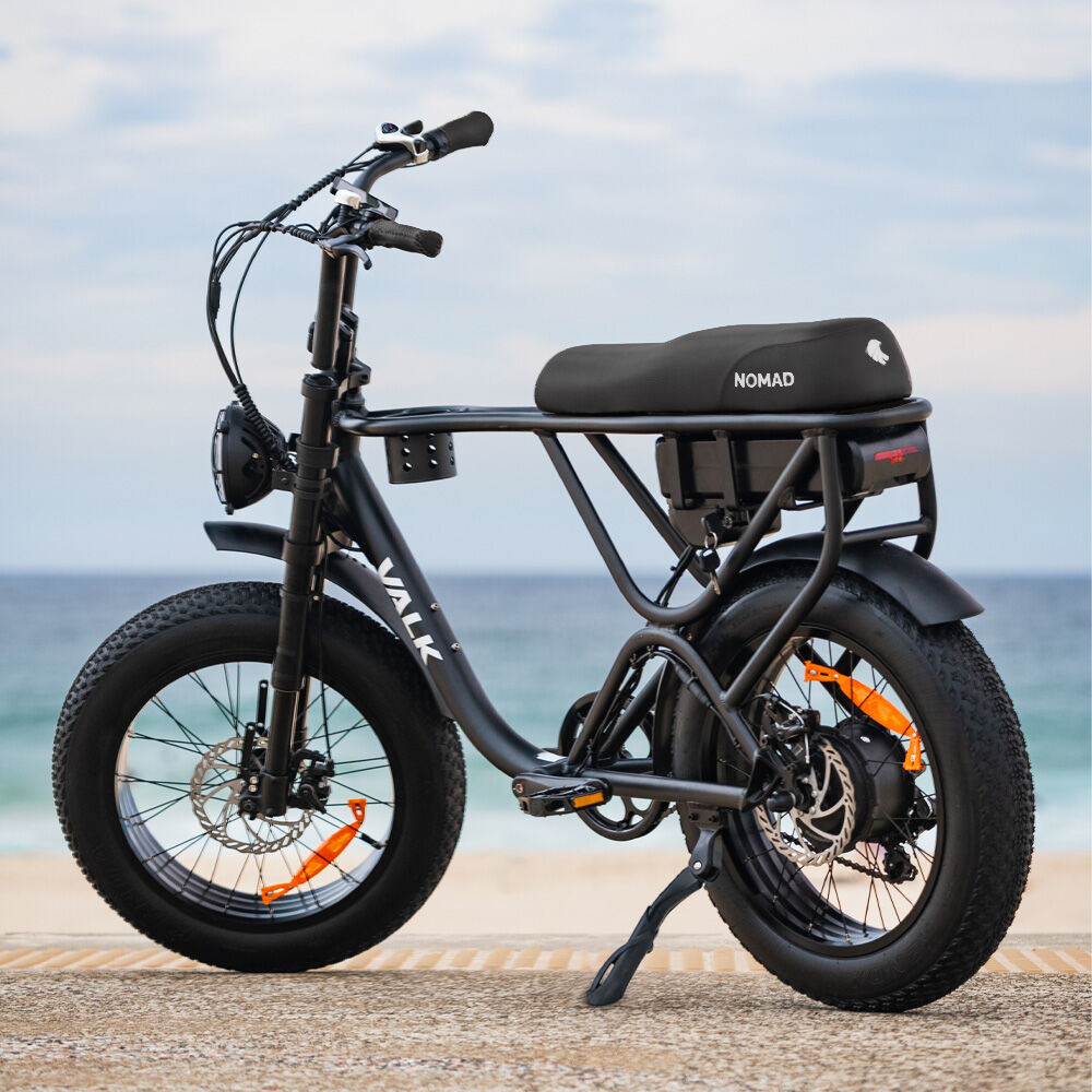 Nomad 500W Electric Fat Tyre Bike Black 20x4" Kenda Tyres