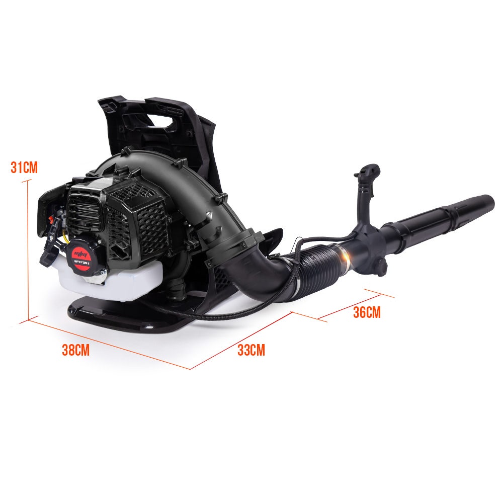 65cc Backpack Leaf Blower, 490km/h Air Velocity, MTM