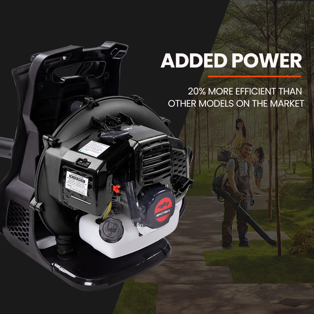 65cc Backpack Leaf Blower, 490km/h Air Velocity, MTM