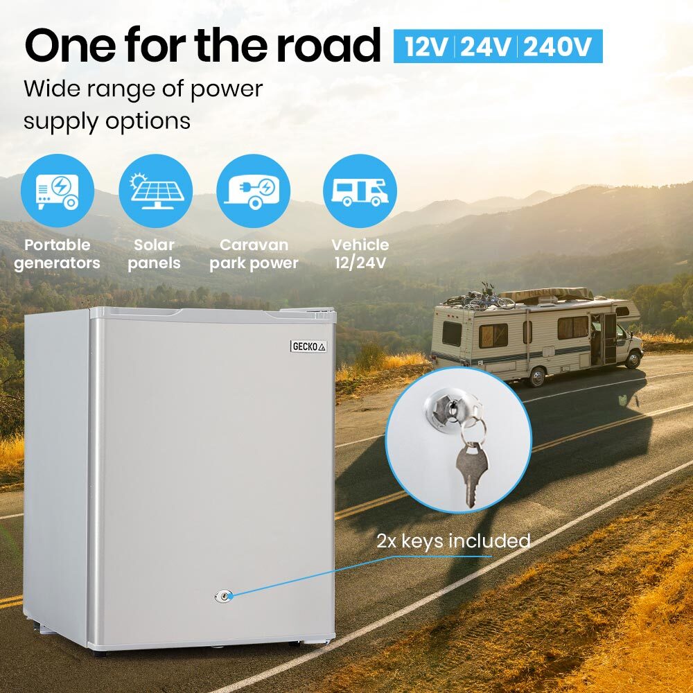 70L Portable Fridge Freezer, 5L Freezer Compartment