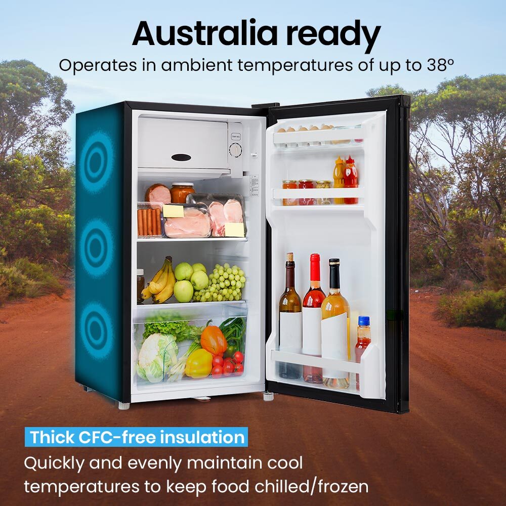 95L Portable Camping Fridge Freezer, 12L Freezer - Gecko