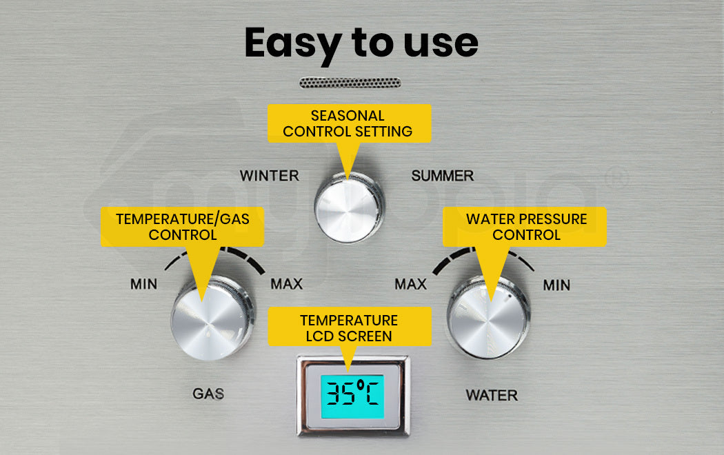 Portable Tankless Gas Water Heater - Camping & Outdoor - Thermomate