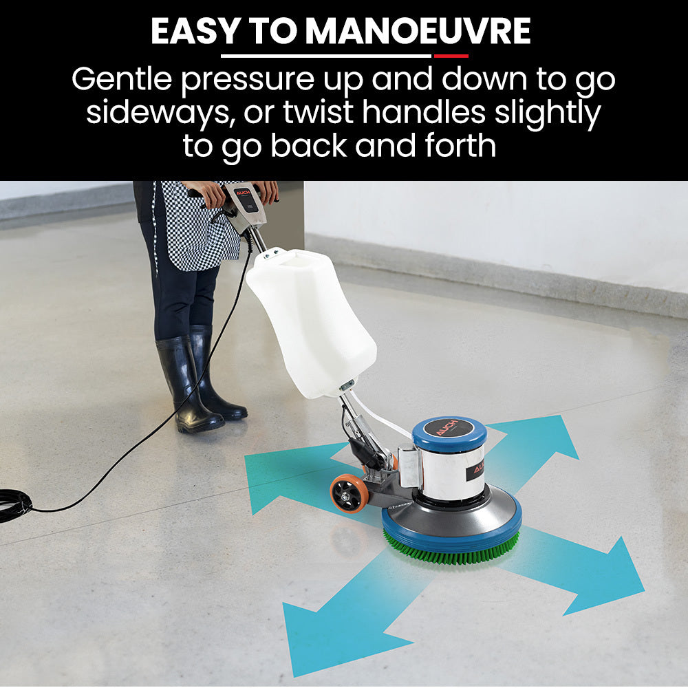 Auch FPH17 17" Commercial Floor Scrubber Polisher Carpet Cleaner 12L Tank