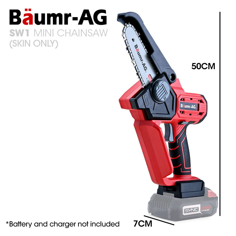 SW1 20V Cordless Mini Chainsaw Skin Electric Tree Pruner
