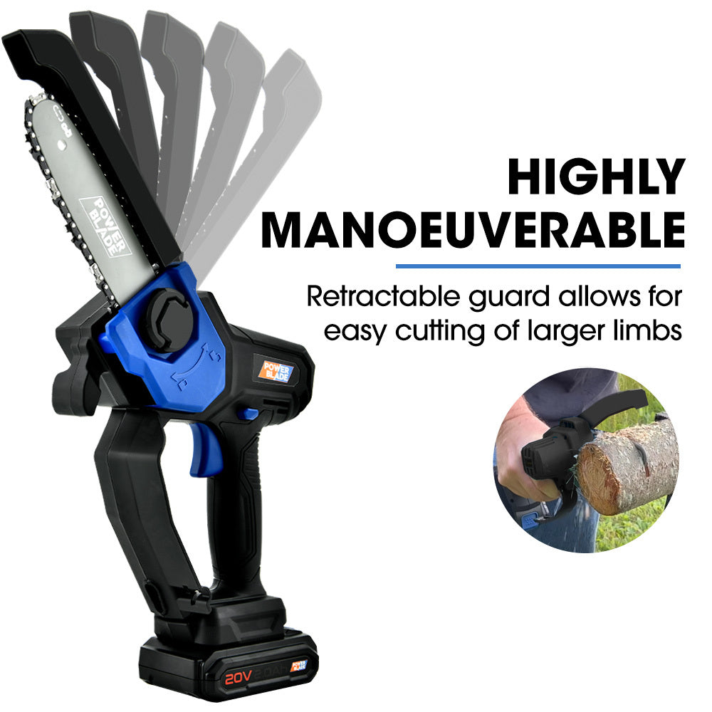 SW7 20V Cordless Convertible Mini Chainsaw Pole Saw Kit Lithium Battery