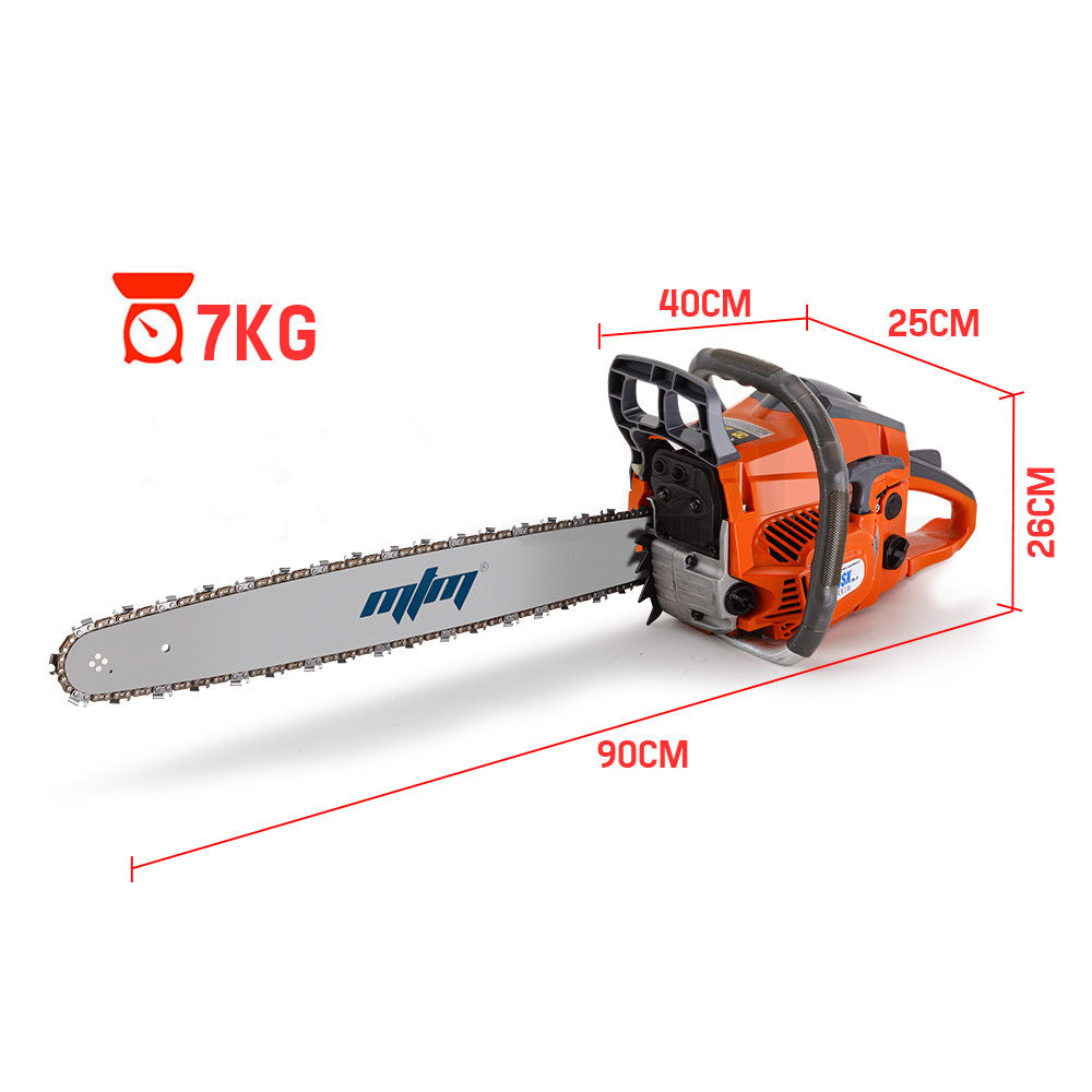 Ergonomic 20" Petrol Chainsaw 4.1HP E-Start Commercial MTM