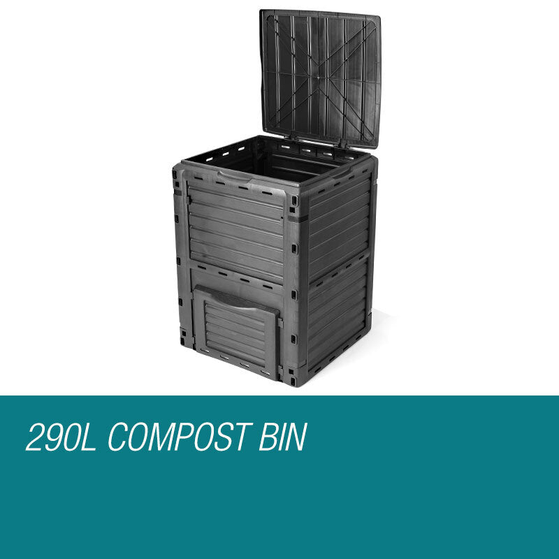 290L Aerated Compost Bin, Recycled Plastic - PlantCraft