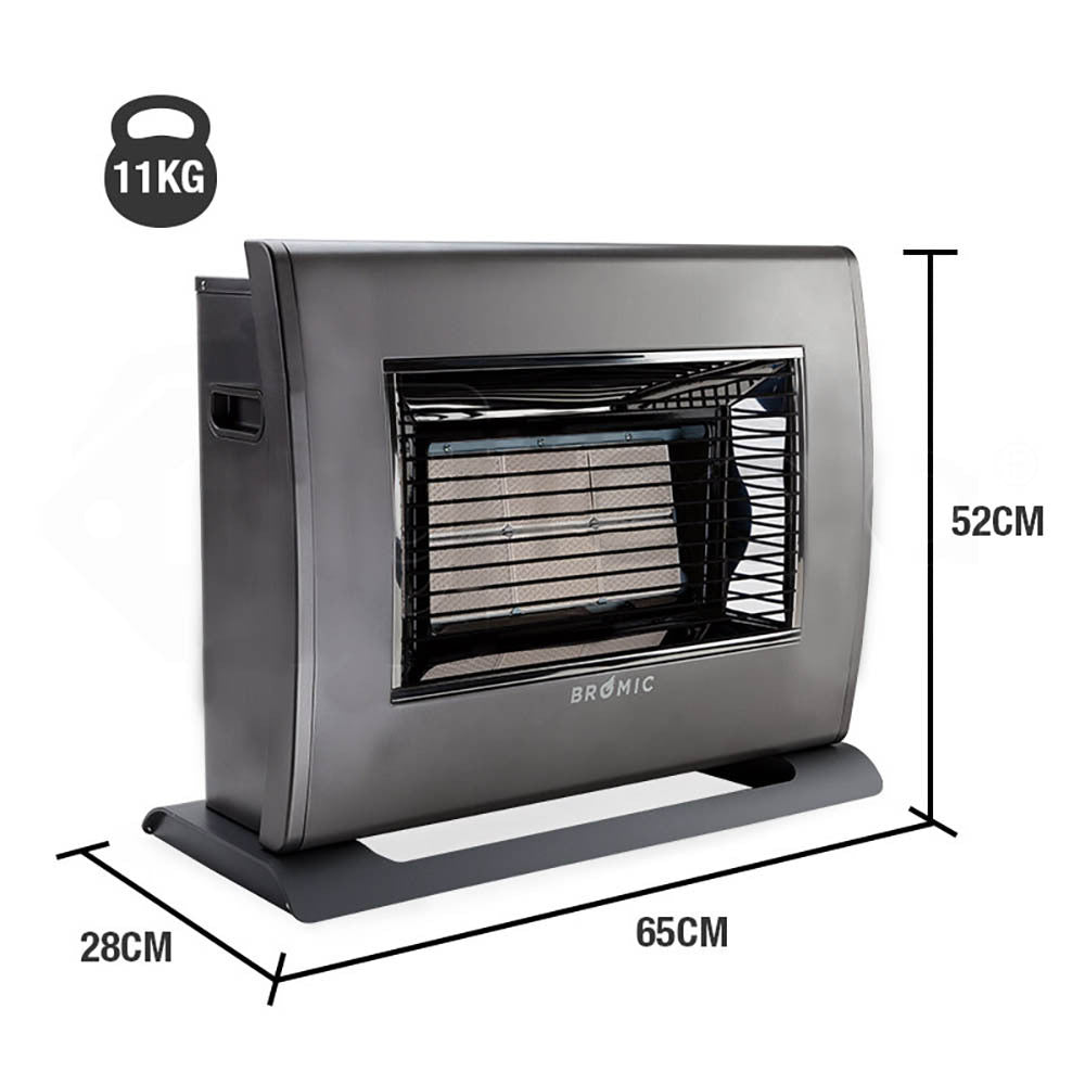 18MJ Natural Gas Indoor Heater, Convection & Radiant, Bromic