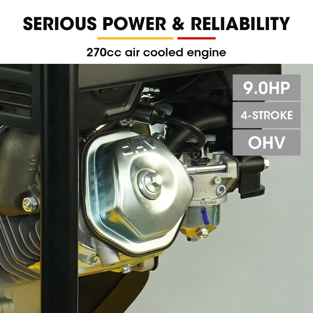 BCX-950 185kg Reversible Vibratory Plate Compactor 9HP Petrol Wheel Kit