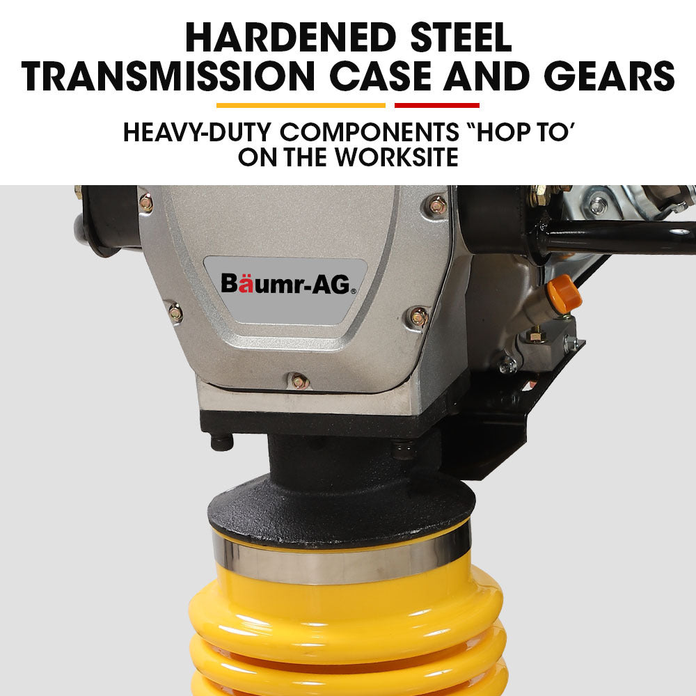 BRM-700 285x345mm Tamping Rammer 10kN 6.5hp with Transport Wheel Kit