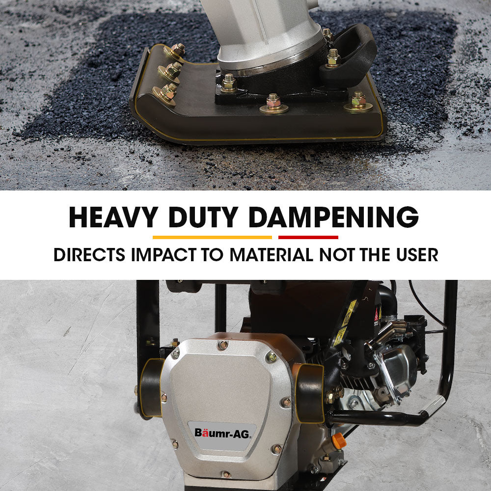 BRM-700 285x345mm Tamping Rammer 10kN 6.5hp with Transport Wheel Kit