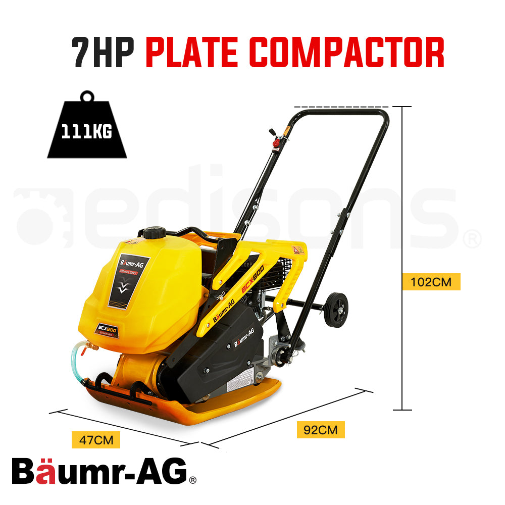 BCX800 7HP Plate Compactor 545x400mm Sprinkler System
